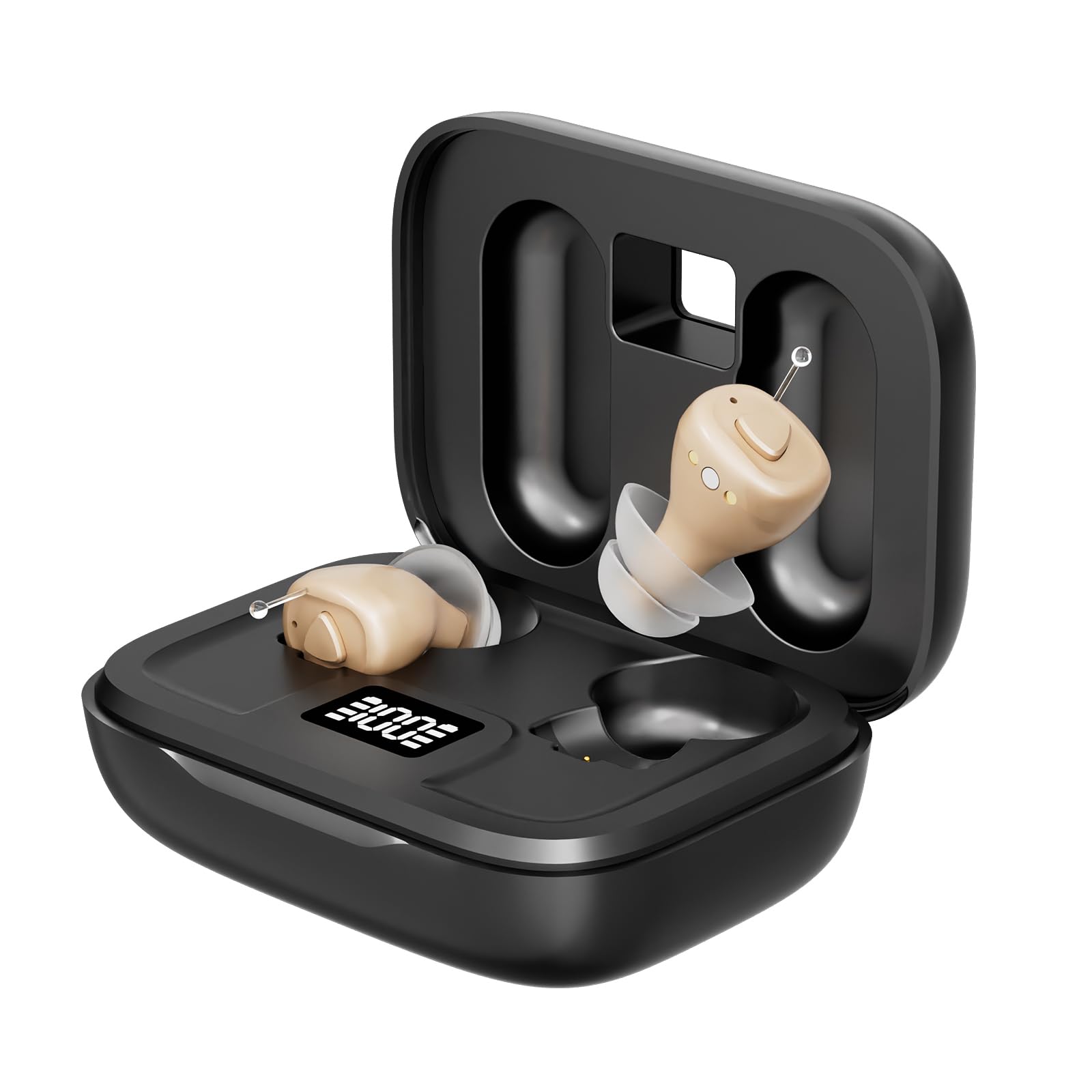 Photo 1 of Digital Rechargeable Invisible Hearing Aids for Seniors | Crystal Clear Sound | Intelligent Noise Reduction | Ergonomic Comfort Fit | One-Button Control | Up to 100H Battery Life