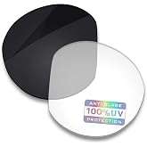Bowyer Replacement Lenses for Oakley Meta HSTN OW8002 51mm AI Smart Glasses - Transition &amp; Anti Blue Light Lens, Precise Fit