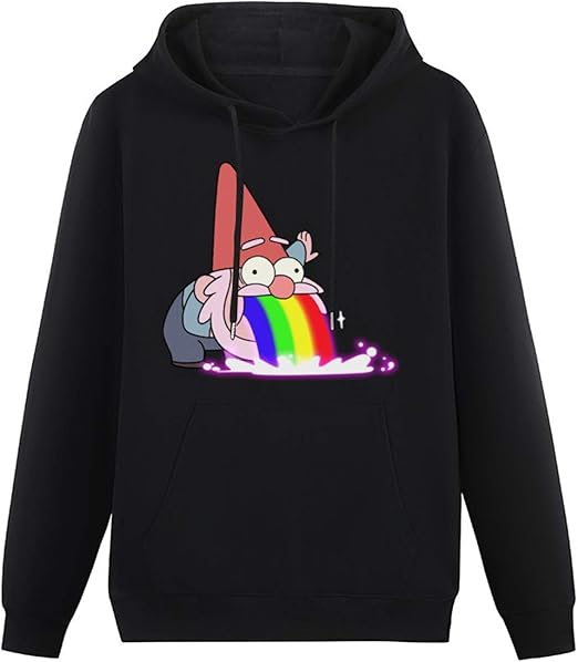 Gravity Falls Hoodies Pullover Long Sleeve Sweatshirts Black S: Amazon