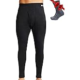 Merino Wool Base Layer Mens Bottom Pants 100% Merino Wool Heavyweight, Midweight, Lite Thermal Underwear Long Johns and Socks