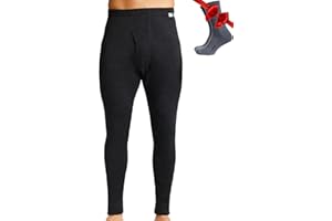 MERINO.TECH Merino Wool Base Layer Mens Bottom Pants 100% Merino Wool Heavyweight, Midweight, Lite Thermal Underwear Long Johns and Socks