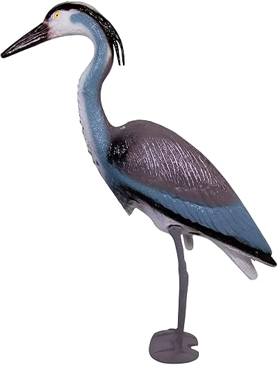 Unibos NATURAL Looking Heron Bird Decoy Deterrent Garden Ponds 78CM