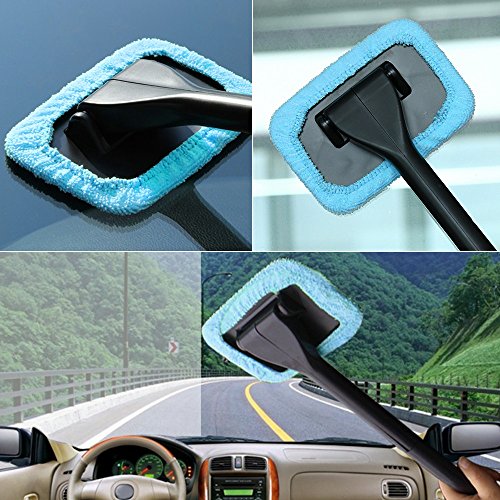 image for Jscarlife Car Auto Glass Mirror Window Windshield Wiper Cleaner Brush