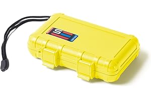 S3 CASE COMPANY S3 Cases T2000 Waterproof Protective Case Mil Spec/USA Made / IP67 Waterproof/Lockable/Airtight/Smell Proof Case Size 6.47" x 4.13" x 1.64" (Yellow)