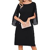 GRACE KARIN Womens Chiffon Dresses Flutter Sleeve Party Wedding Cocktail Dress Size 8-20