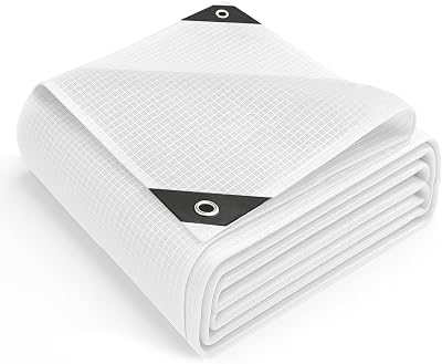 KEPLIN 3x4m Waterproof Tarpaulin Cover Sheet 100gsm Heavy Duty Mould-Resistant