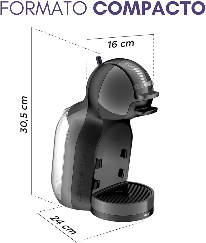 Dolce Gusto Mini Me, Cápsula + Máquina de Café, Preta