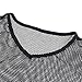 Freebily Men's Sheer Mesh See Through Fishnet Clubwear Vest Shirt Sport Tank Top Undershirt Black Medium
