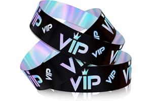 500pcs VIP Wristbands, VIP Wristband Paper Party Wristbands Paper Bracelets Wrist Bands VIP Armbands for Events Entrance VIP 