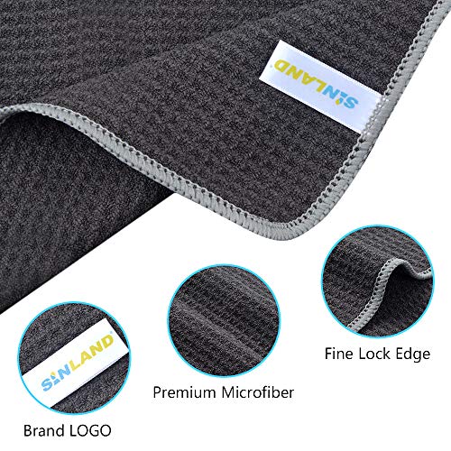 SINLAND Premium Microfiber washcloth Waffle Weave Facial Cleansing