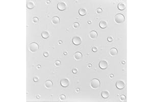 À LA MAISON CEILINGS A La Maison Ceilings R07 Bubbles Foam Glue-up Ceiling Tile (21.6 sq. ft./Case), Pack of 8, Plain White
