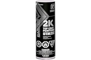 Car-Rep® 2K Epoxy Top Coat Direct to Surface, Unlimited Potlife, Optimum corrosion Resistance and OEM Performance, Easy Application, High Coverage, Exceptional Trim Coat Jet Black Satin RAL9005, 11oz Aerosol