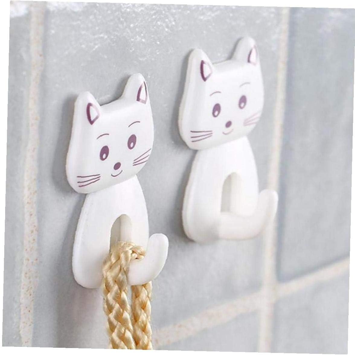 CULER 3pcs Nette Karikatur-Katze Türhaken Durable für Küchenlöffel