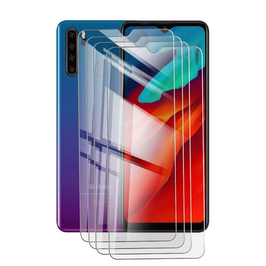 KJYF [4 Pack] Tempered Glass for Blackview A80 PRO (6.49"), Ultra Resistant Screen Protector Film