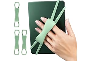 OMASUNB 3 Pack Comfortable Hand Strap for Kindle Accessories Hand Strap Reading in Bed, Secure and Lightweight Grip Holder for 4.7-8" Tablet/Paperwhite/Kobo/Oasis/E-Book/Phone (Matcha)