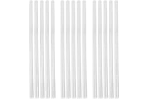 Kemcatui 15 Pieces Clear Acrylic Dowel Rods, 1/2 Inch / 12mm Diameter - Perfect for Cake Toppers, Candy, DIY Crafts, Dessert, Wedding