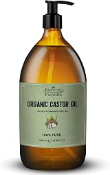 Essican Purelife Castor Oil Organic Hexane Free 1000ml Glass Pump view 2