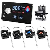 PID Control Board Replacement Parts 80042 for Pit Boss Platinum Series Lockhart Combo PB2180LK Pellet Grill, Smart Fully-Digital Controller Delivers Even Temp with 4Pack Meat Probes