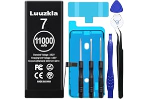 Luuzkla 11000mAh (2024 New Upgrade) Battery Compatible with iPhone 7/7G, Super Capacity Battery Replacement Compatible with iPhone 7/7G, with Full Tool Kits-0 Cycle High Capacity-24 Months Service