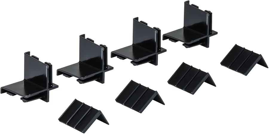 Ernst Manufacturing 1 2 Inch Drawer Divider Corner Clips 4 Pack