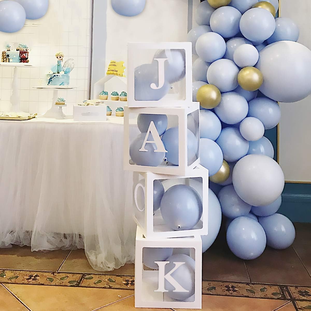 Balloon Boxes, 4PCS Baby Shower Decorations Boxes With 26 - View #4