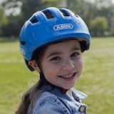 ABUS Smiley 3.0 Childrens Bike Helmet - Deep Fit, Pigtail Space, Reflectors view 2