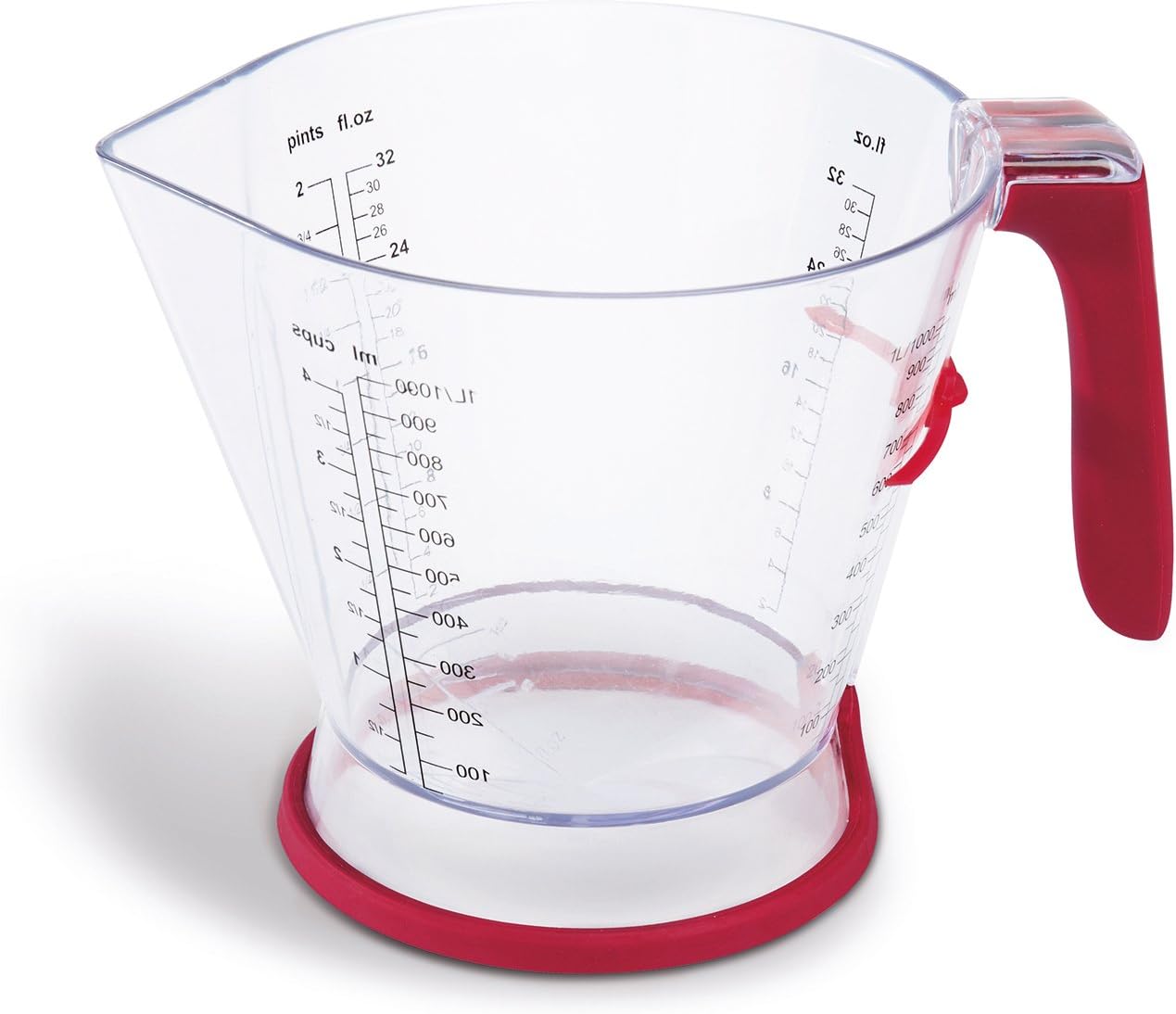 Zyliss 4 Cup Measuring Cup with No Drip Spout, Sliding