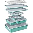 Amazon.com: Bakken 8-Piece Stackable Bakeware Set - Ceramic Non-Stick ...