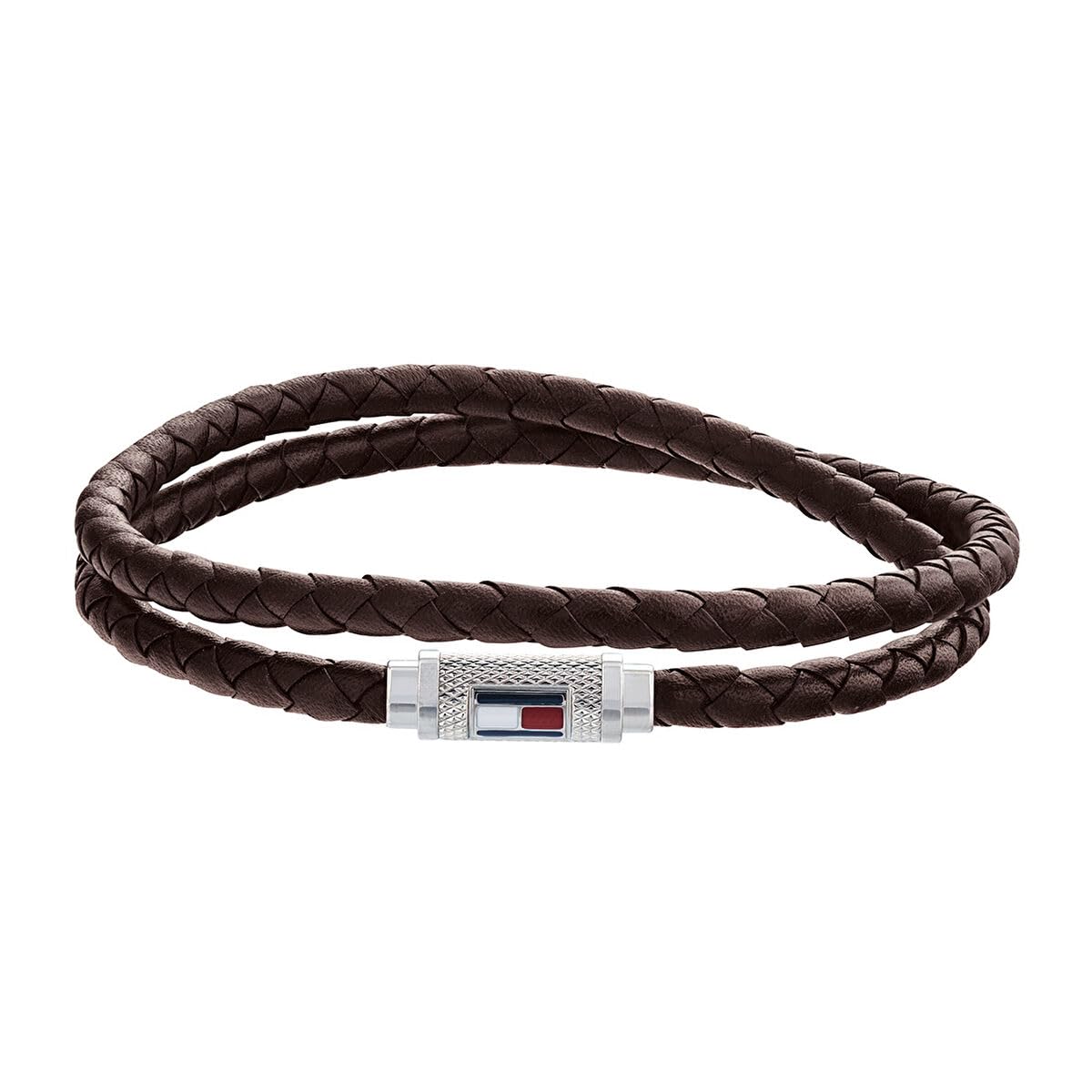 Tommy Hilfiger 2790012 Men's Rope Bracelet Stainless Steel, 19 cm, Stainless steel, leather