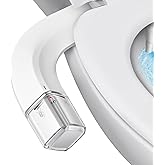 Shineforu Ultra-Slim Bidet Dual Mode Bidet Attachment for Toilet, Bidet Toilet Seat Attachment with Pressure Controls(Feminine/Posterior Wash),Easy to install Design Non-Electric Bidet