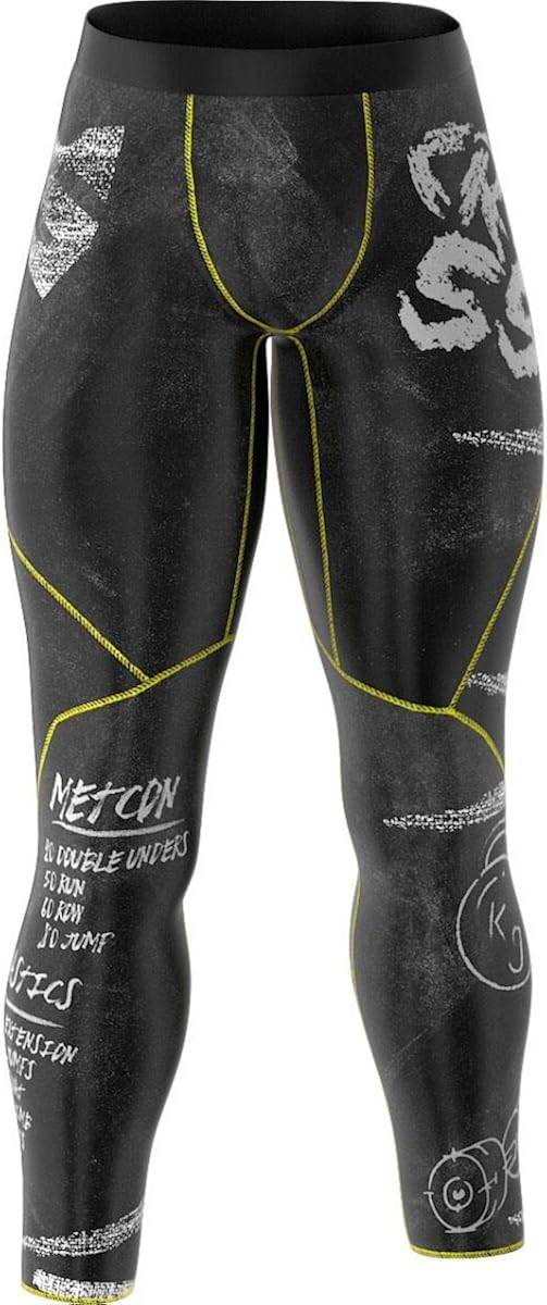 SMMASH WOD Board Herren Sport Leggings Lange, Thermo Laufhose