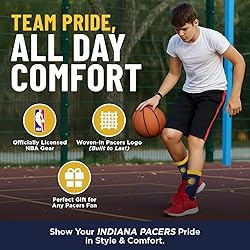 For Bare Feet NBA INDIANA PACERS MVP Crew Sock Team