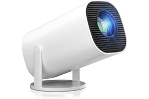 FANCYAUG Projector with Wifi and Bluetooth,Portable Projector,Smart Projector Built-in Android System ,HiFi Speaker,Support 4k 8k HD Decoding ,Mini projector Ideal for Home Outdoor Meetings