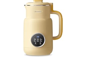 Arcmira Automatic Nut Milk Maker, 20 oz Homemade Almond, Oat, Soy, Plant-Based Milk and Dairy Free Beverages, Almond Milk Maker with Delay Start/Keep Warm/Boil Water, Soy Milk Maker with Nut Milk Bag