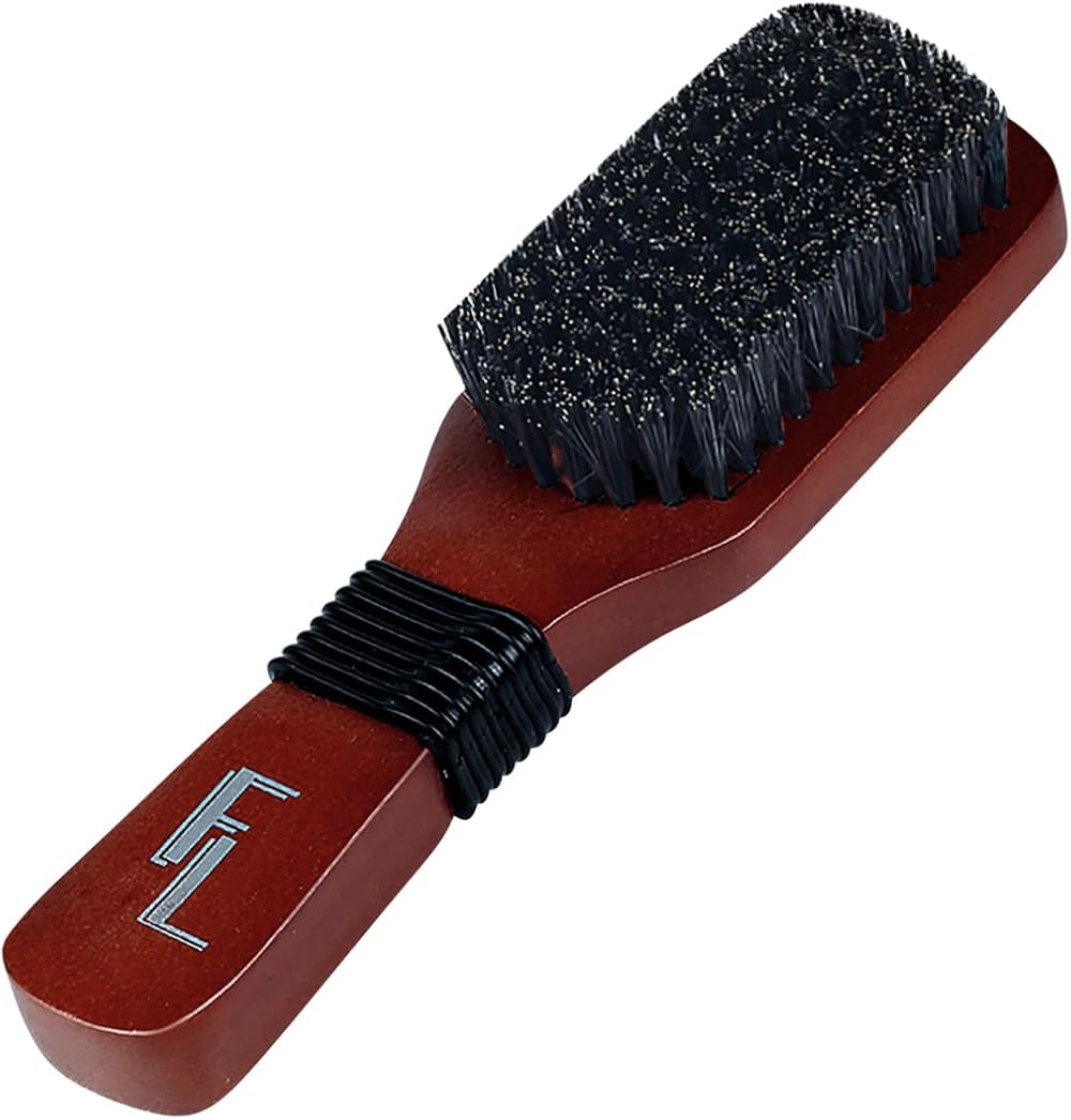Fine Lines Slick Back Hair Brush – Boar & Nylon Bristles, Wooden Handle