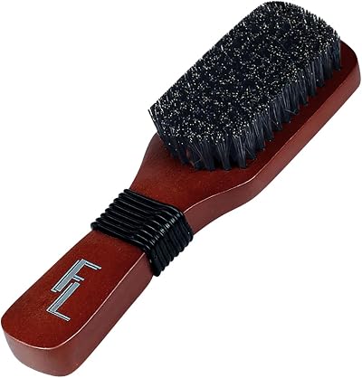 Fine Lines Slick Back Hair Brush – Boar & Nylon Bristles, Wooden Handle