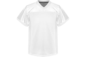 MESOSPERO Youth Football Jersey American Football Jersey Sports T-Shirt Blank Kids Football Practice Jersey