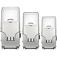 3 Pcs Clear Luggage Cover Protector, 20" 24" 28" PVC Suitcase Covers for Suitcase Waterproof Dustproof Anti-scratch Travel Su