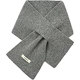 Caistre Women’s Solid Color Knit Scarfs 2025 Lightweight Short Cashmere Feel Scarf Soft Winter Neck Wraps Accessory