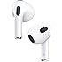Apple AirPods (3rd Generation) Wireless Ear Buds, Bluetooth Headphones, Personalized Spatial Audio, Sweat and Water Resistant
