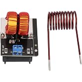 Luatoxry DC 5V-12V ZVS Induction Heater, 120W ZVS Induction Heating Module, Mini Inductor Heater with 55x37x1.6mm PCB Board, Heating Coil Circuit Electronic Components, 50HZ