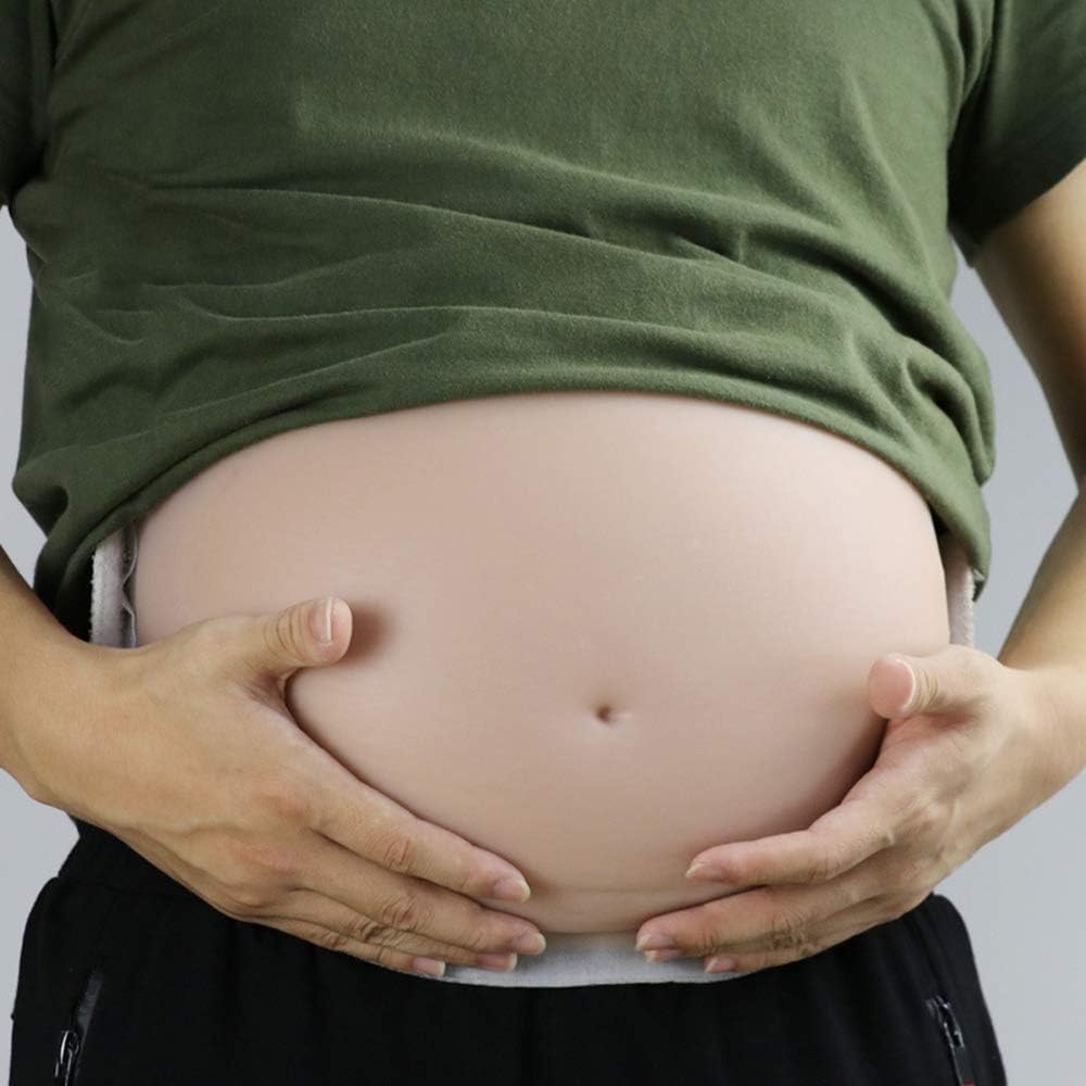 Amazon 人工シリコーン腹 偽腹妊婦おなかの偽妊娠妊娠偽装女性と俳優のための小道具パフォーマンス赤ちゃんバンプ Phasfbj スポーツ アウトドア