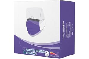 THINKA ASTM LEVEL 3 VISOR MASK WITH EARLOOPS (25pcs) -Medical Mask - ASTM LEVEL 3 MASK