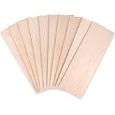 Namalu 10 Pack Unfinished Balsa Wood Sheet DIY, 12 x 4 x 0.12 Inches-3 mm | Smooth Polished Surface, Easy Knife Cutting, Painting Staining, Fit Aircraft Builds Models, Carving Crafts, DIY Art Projects