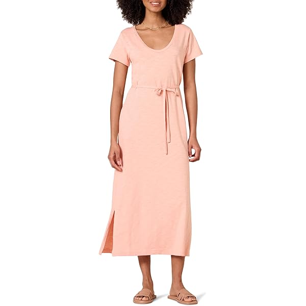 Amazon.com: Amazon Essentials Women's Short-Sleeve Waisted Maxi Dress,  Black, XS : Clothing, Shoes & Jewelry