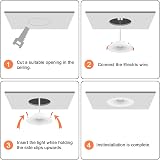 Vlio 5W Ultra Slim LED Downlights 460lm 6000K IP44 24mm Recessed 20 Pack view 7