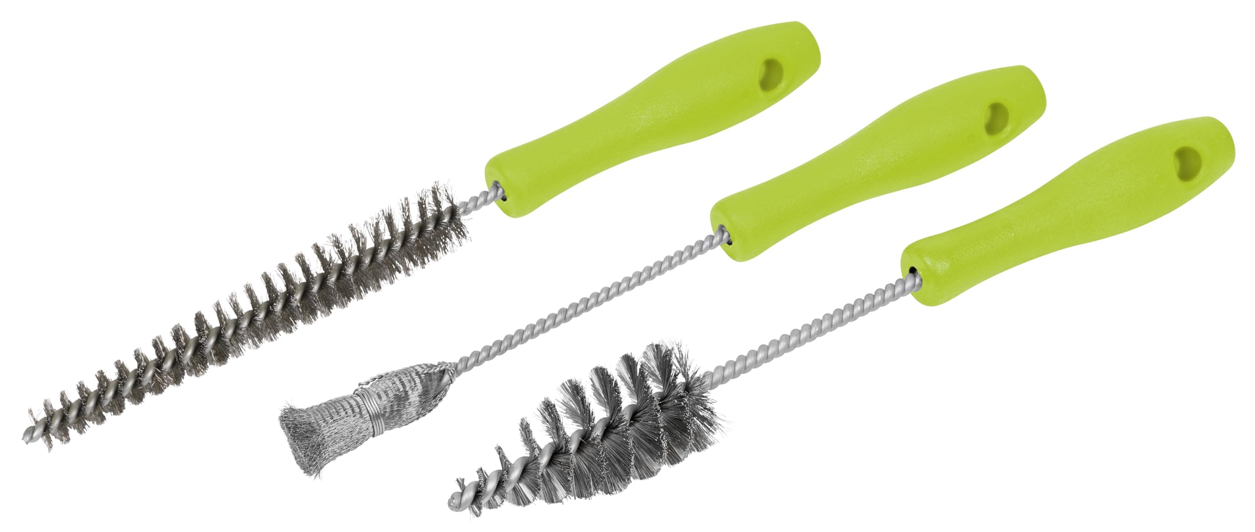 Sealey 3pc Injector Bore Cleaning Brush Set, Stainless Steel Brushes for Decarbonising - VS1920