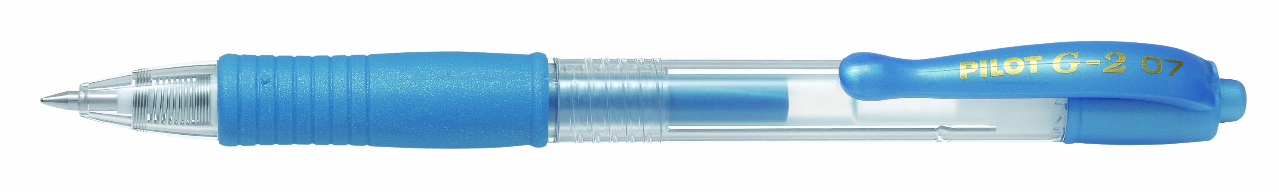 Pilot G207 Retractable Gel Rollerball 0.7 mm Tip (Box of 12) - Metallic Blue