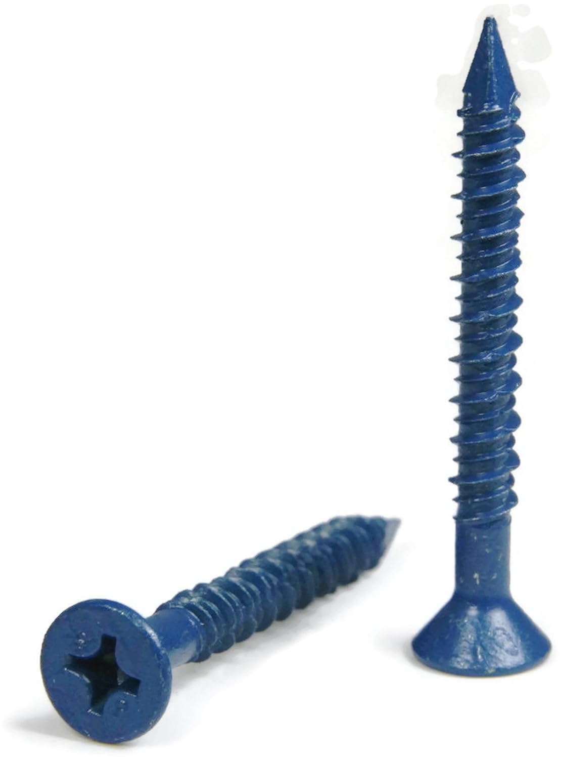 1/4' Phillips Flat Head Tapcon Style Masonry Concrete Screws + Bit