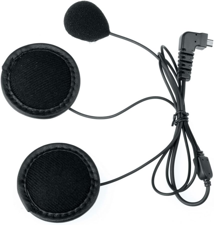 Soft Cable Earphone Microphone Suit for BT-S2/BT-S3 Motorcycle Helmet Intercom Headset (Soft Microphone)